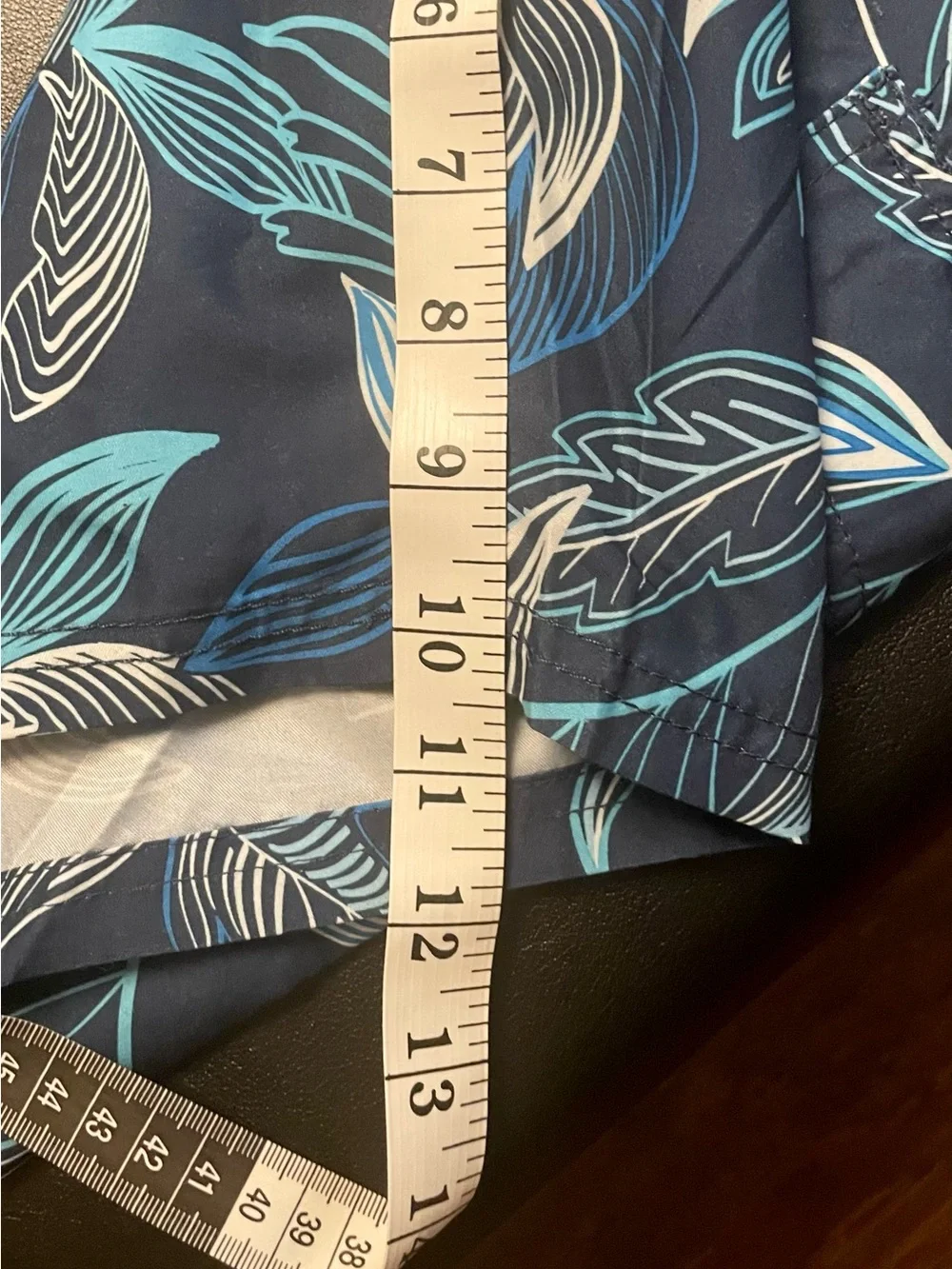 Kanu Surf Blue Tropical Floral Print Swim Trunks New